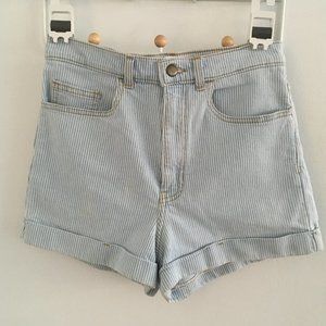 American Apparel high-waisted shorts